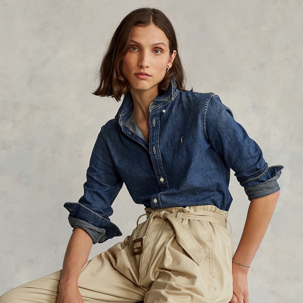 Ralph Lauren Classic Fit Denim Button Down Shirt